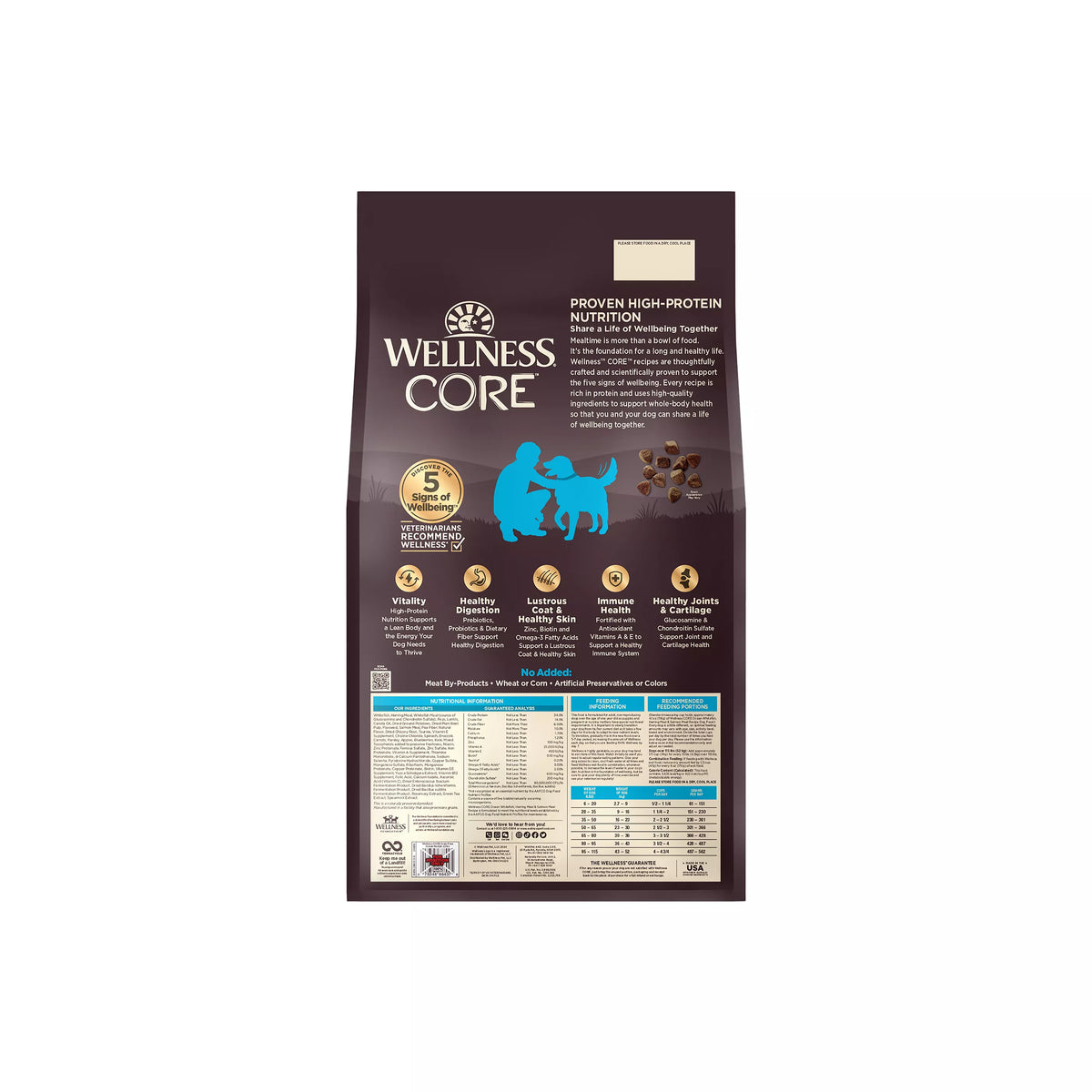 Wellness Core Adult Grain Free Ocean Whitefish, Herring and Salmon Dog Food