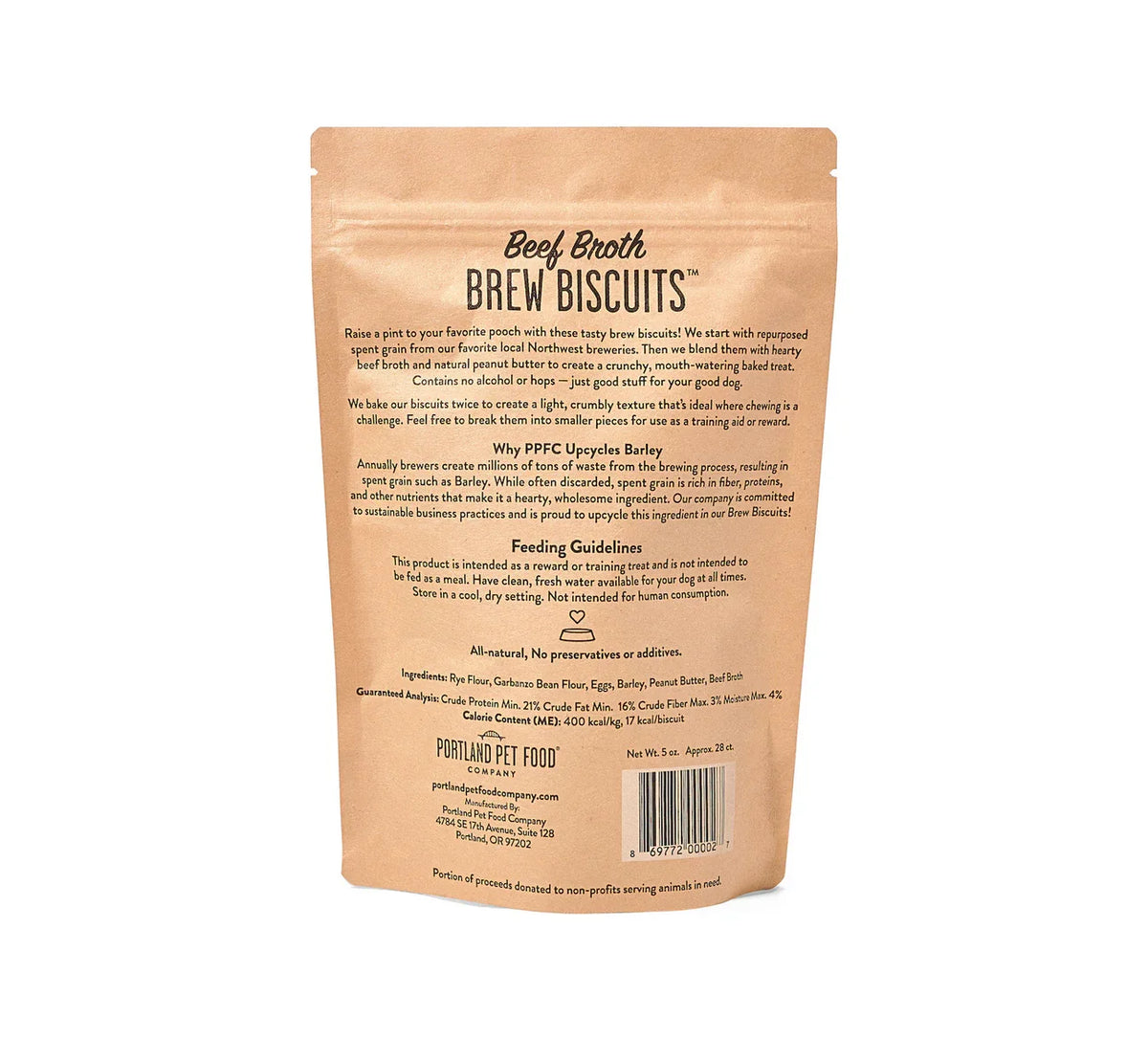 Portland Dog Biscuits Beef Broth (5oz)