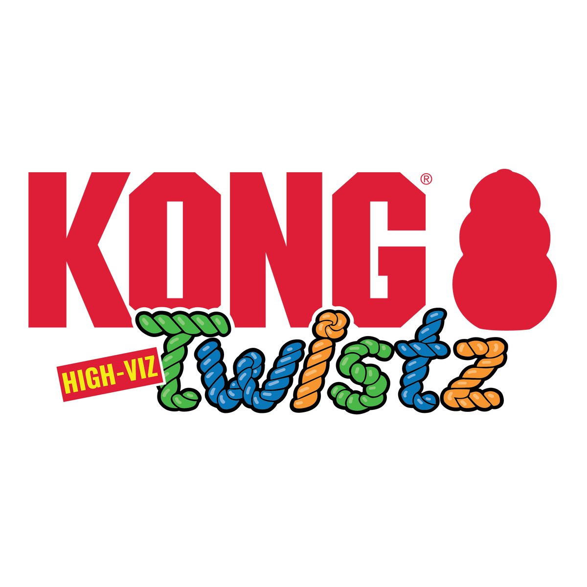 Kong Twistz High-Viz Ball Large