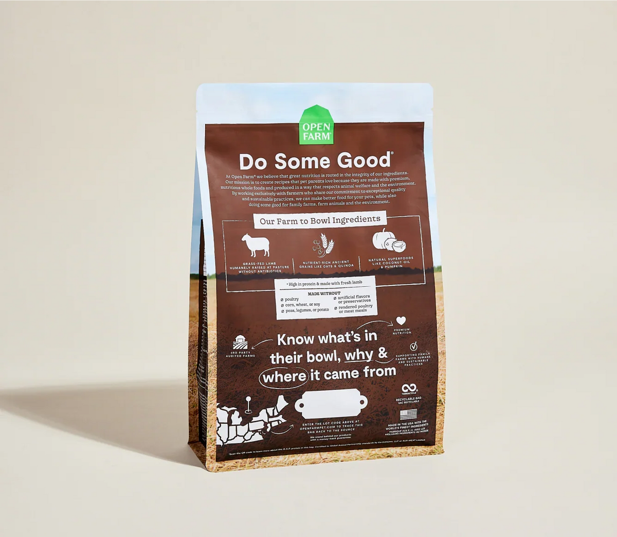 Open Farm Pasture-Raised Lamb & Ancient Grains Dry Dog Food