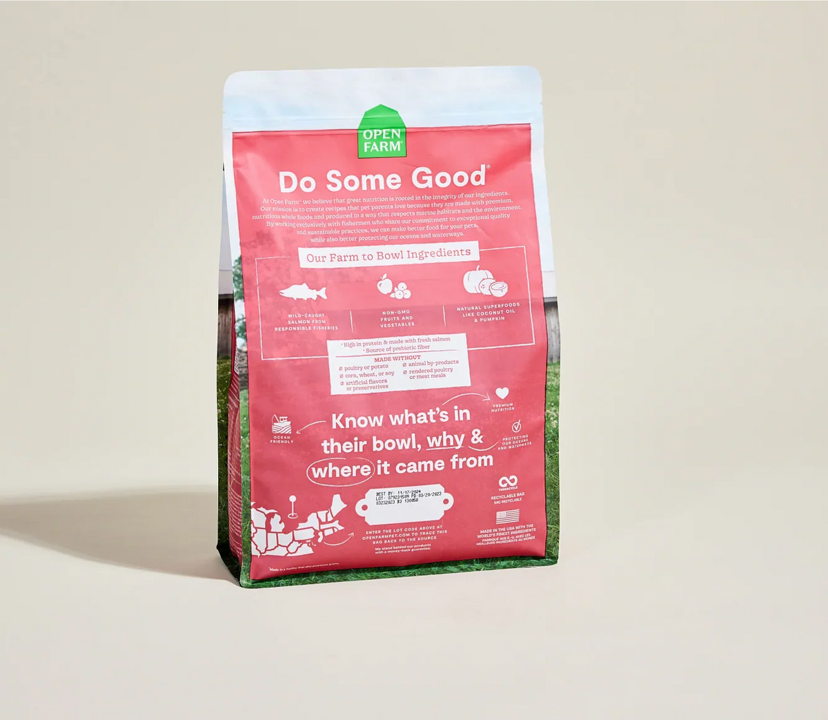 Open Farm Grain Free Wild Caught Salmon Dry Dog Food