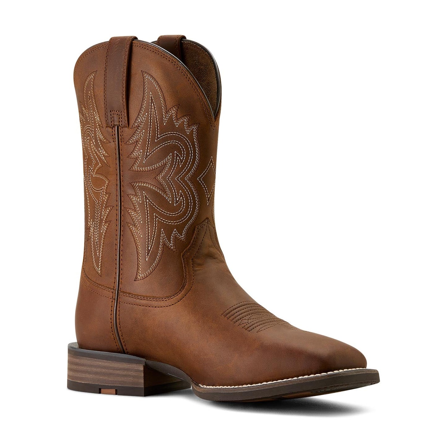 Ariat Mens Western Big Rig Wide Square Toe Cowboy Boot – Comfortable Durable Leather Work Boot