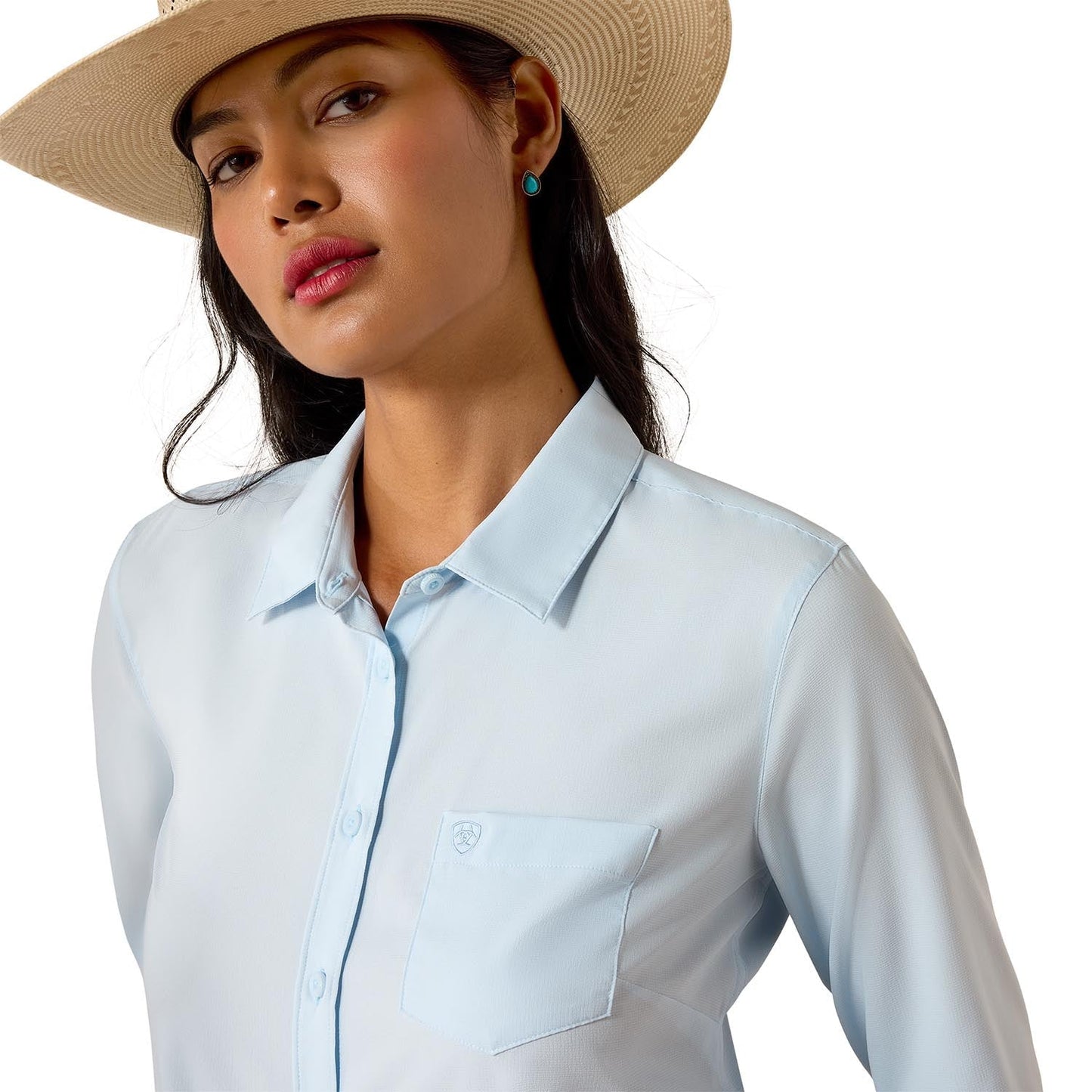 Ariat Women's Kirby Pro Shirt – Long Sleeve, Athletic Fit, UV Protection, Riding & Outdoor Wear