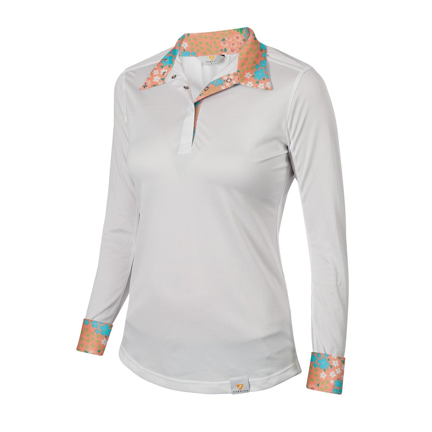 Aubrion Girl's Equestrian Style Long Sleeve Show Shirt