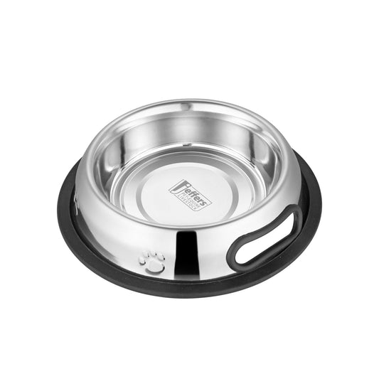Jeffers No-Tip Stainless Steel Pet Bowl