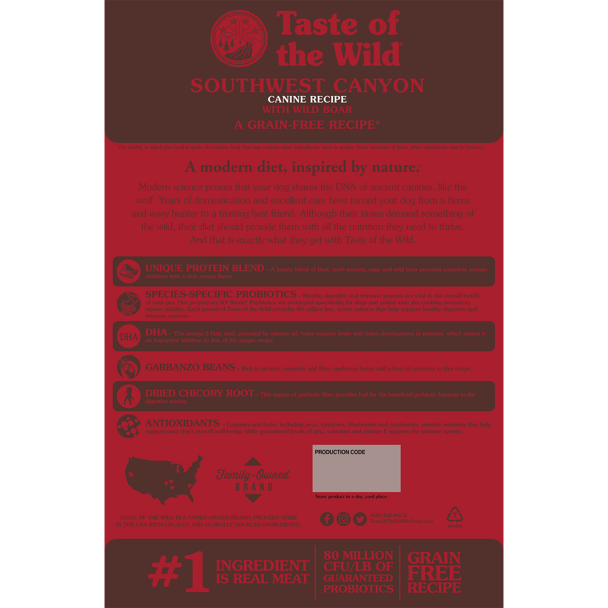 Taste of the Wild Adult Southwest Canyon Boar Canine Food