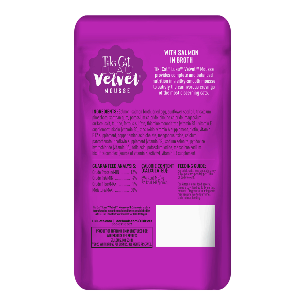 Tikicat Adult Velvet Mousse Salmon (2.8oz)