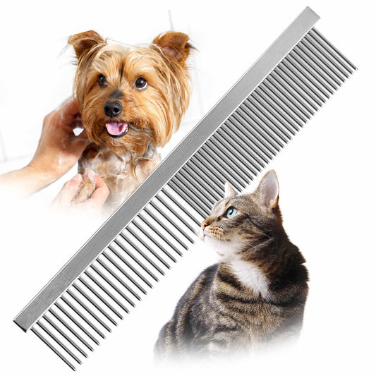 Jeffers Steel Pet Grooming Comb