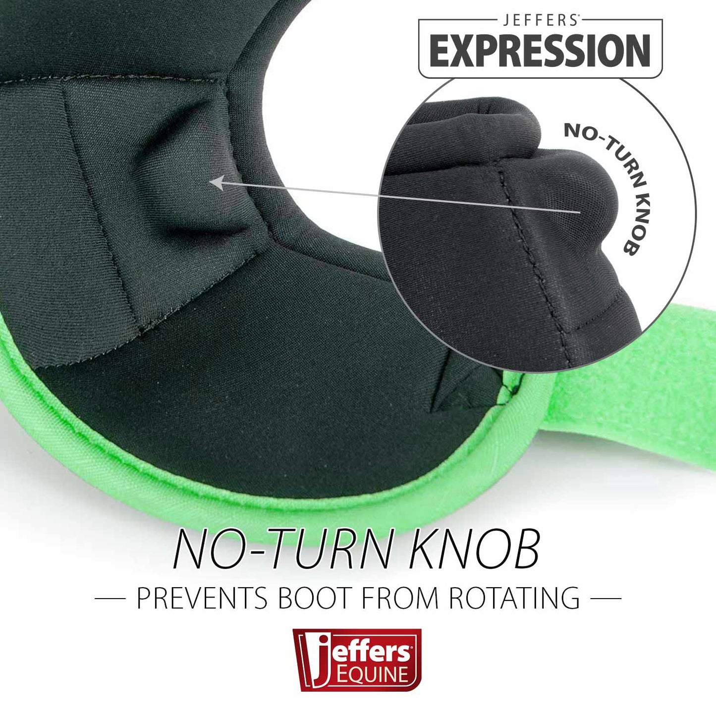 Jeffers Expression Neon No-Turn Bell Boots for Horses