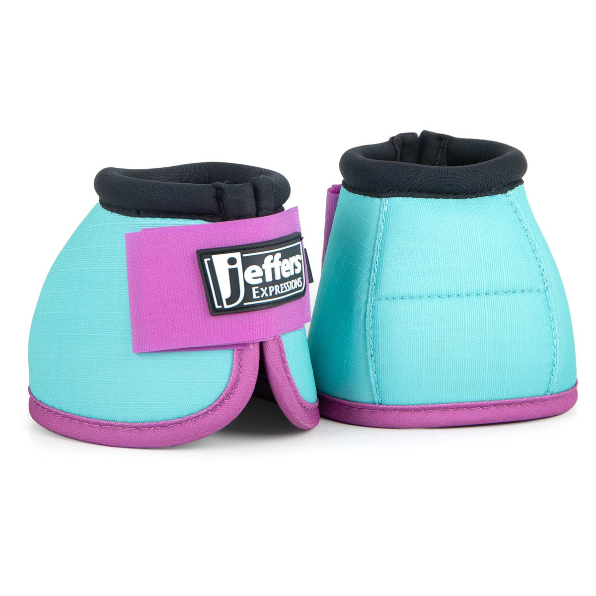 Jeffers Expression Neon No-Turn Bell Boots for Horses