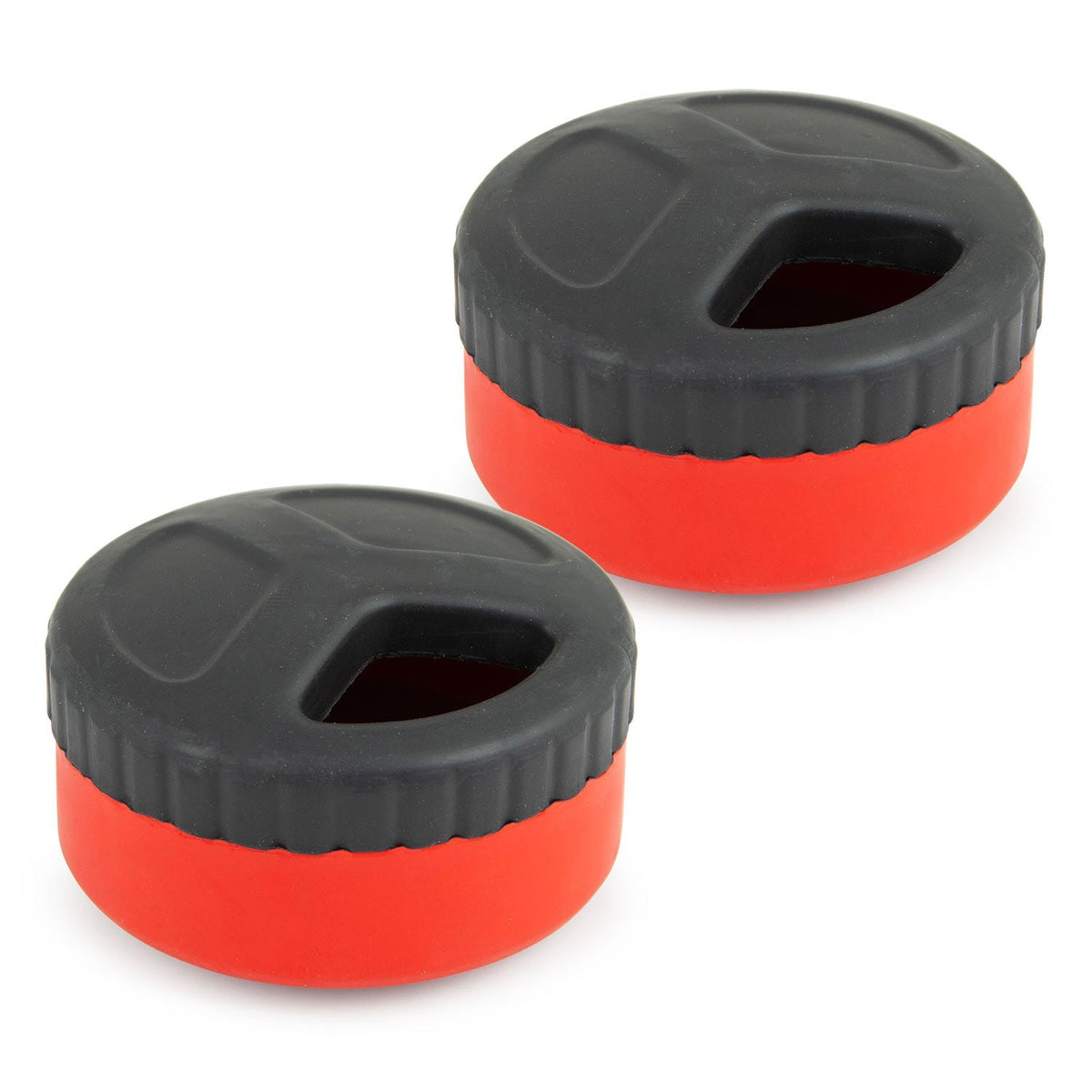 Jeffers Red Hockey Puck Natural Rubber Treat Dispensing Dental Dog Chew Toy