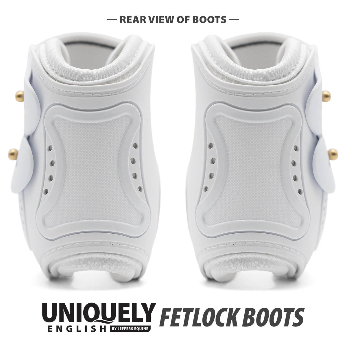 Jeffers Uniquely English Fetlock Boots for Horses, 2-Pack