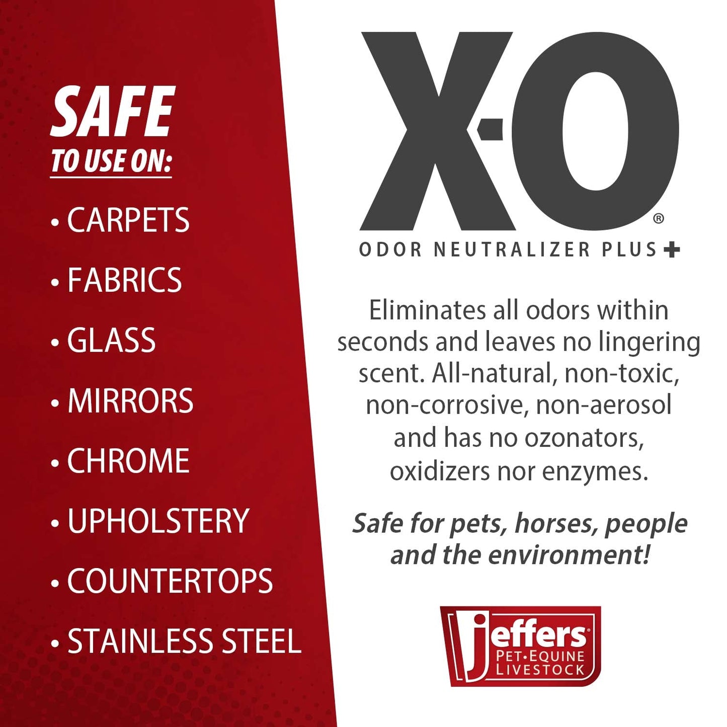 Jeffers X-O Pet Odor Neutralizer Plus + Cleaner Concentrate