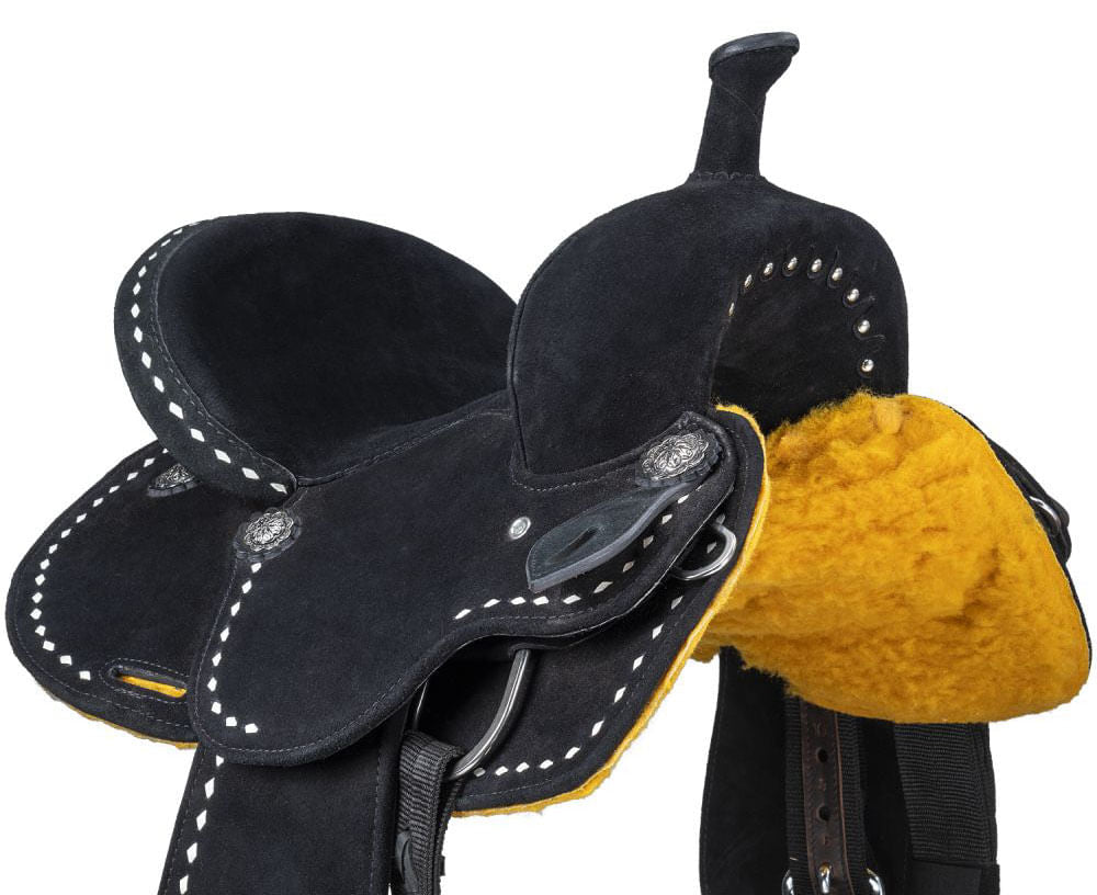 King Series Youth Stratford Suede Barrel Saddle by Royal King