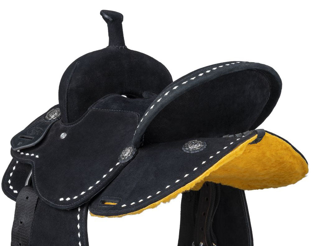 King Series Youth Stratford Suede Barrel Saddle by Royal King