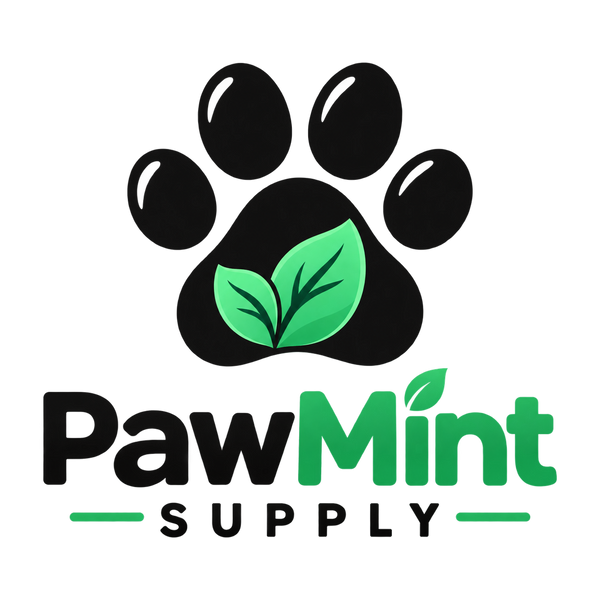 PawMint Supply black and mint paw logo