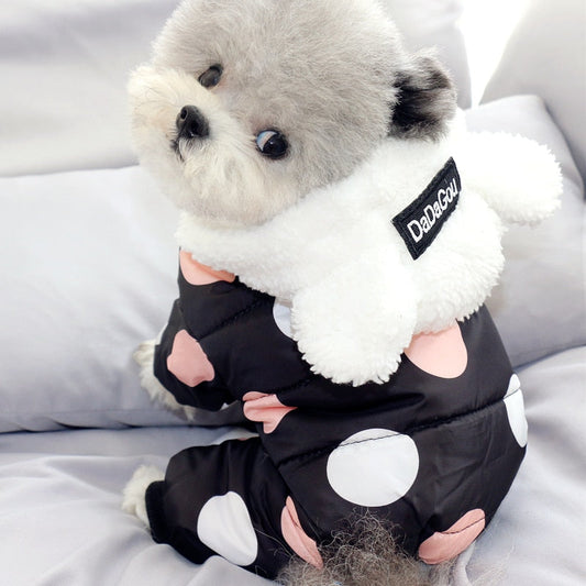 Polka Dot Pet Snowsuit