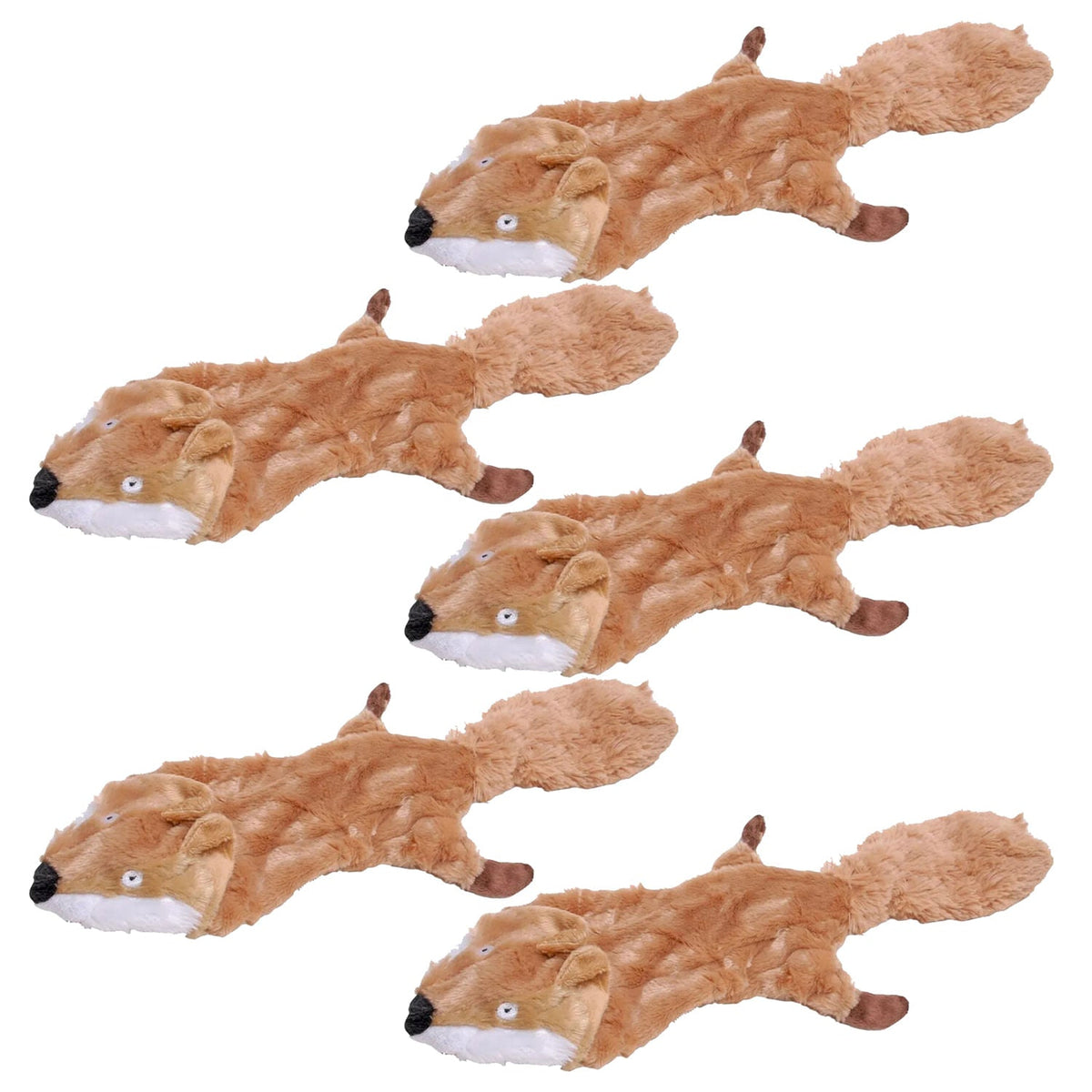 Jeffers Thinnies Unstuffed Plush Dog Toys, 21"L